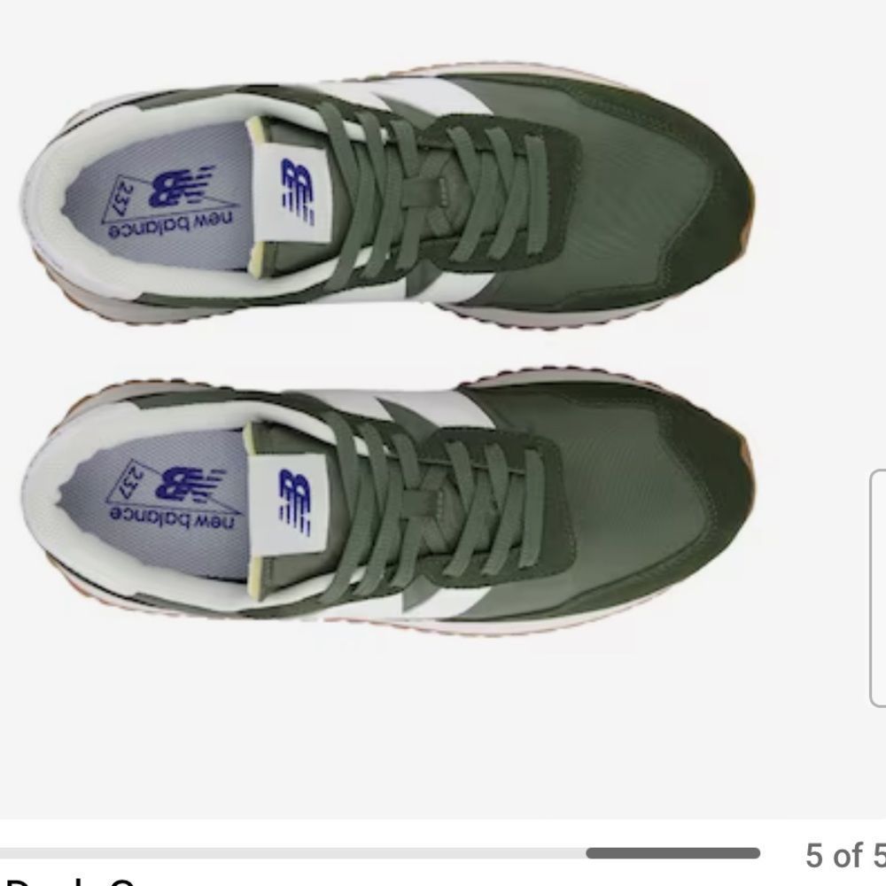 New Balance 237 - Olive Green/White/Women’s size 7.5- ORIGINAL BOX- Never Worn!!
